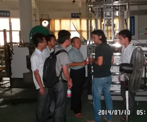 European customers on-site inspection equipment